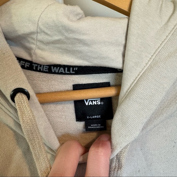 Men’s XL Vans Cream Tan Hooded Sweatshirt - Picture 6 of 6